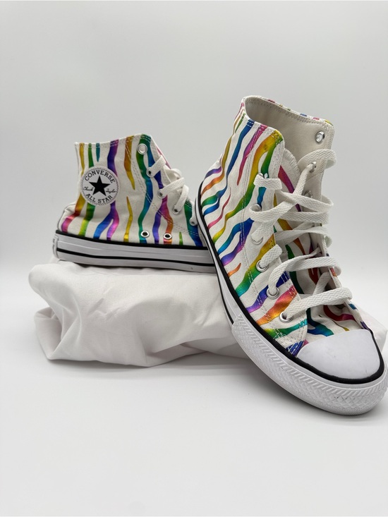 Converse Shoes - Converse Chuck Taylor Rainbow Stripe High Top Sneakers Mens 5 Womens 6.5
